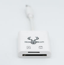 Load image into Gallery viewer, DeerBrain iPhone Trail Camera Chip Reader - SD Card Reader for iPhone